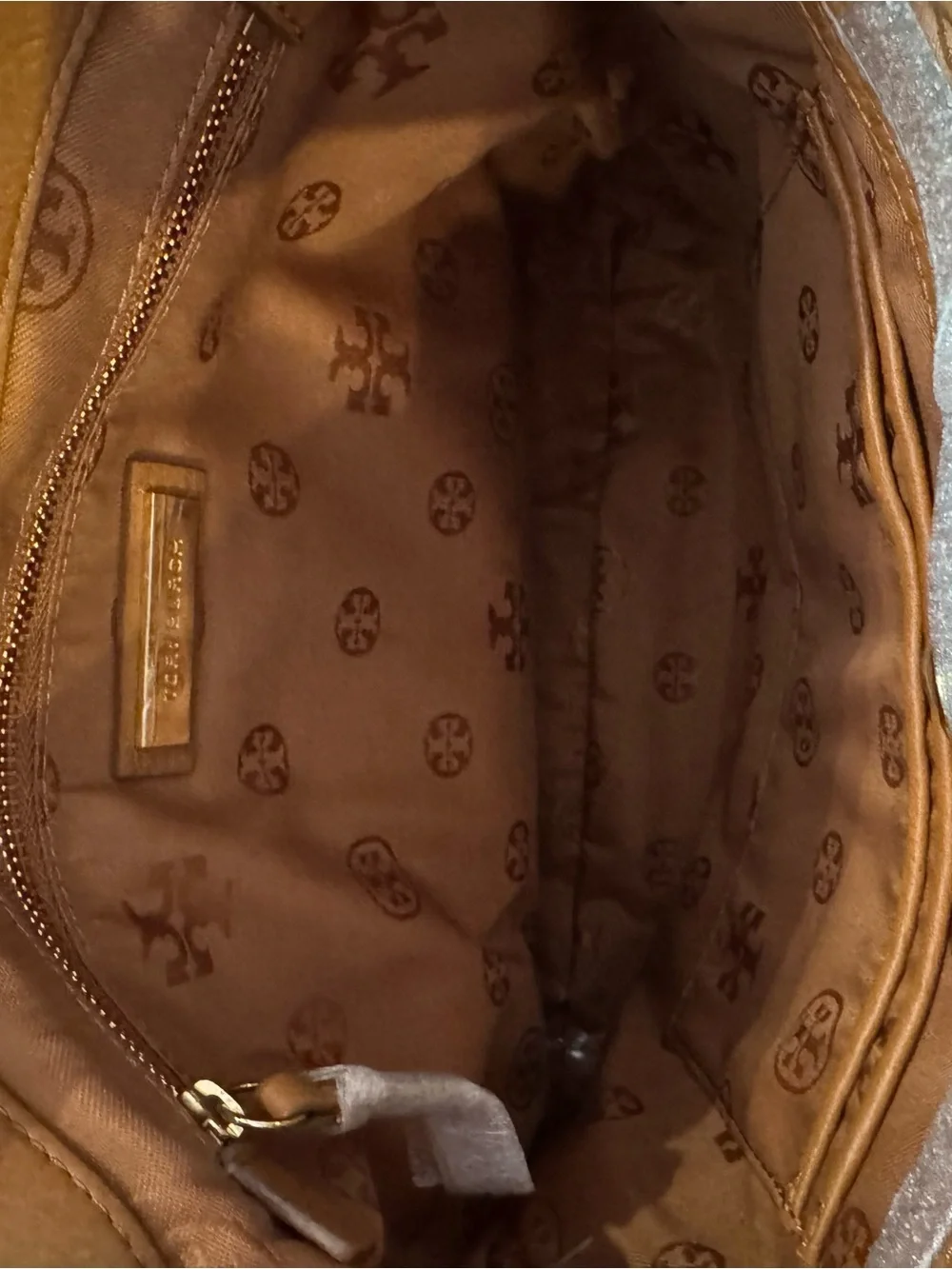 NWT Tory Burch Whipstitch Logo Swingpack Leather Shoulder Bag Crossbody